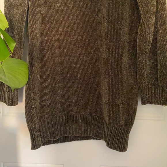 Olive green oversized sweater - Picture 4 of 5